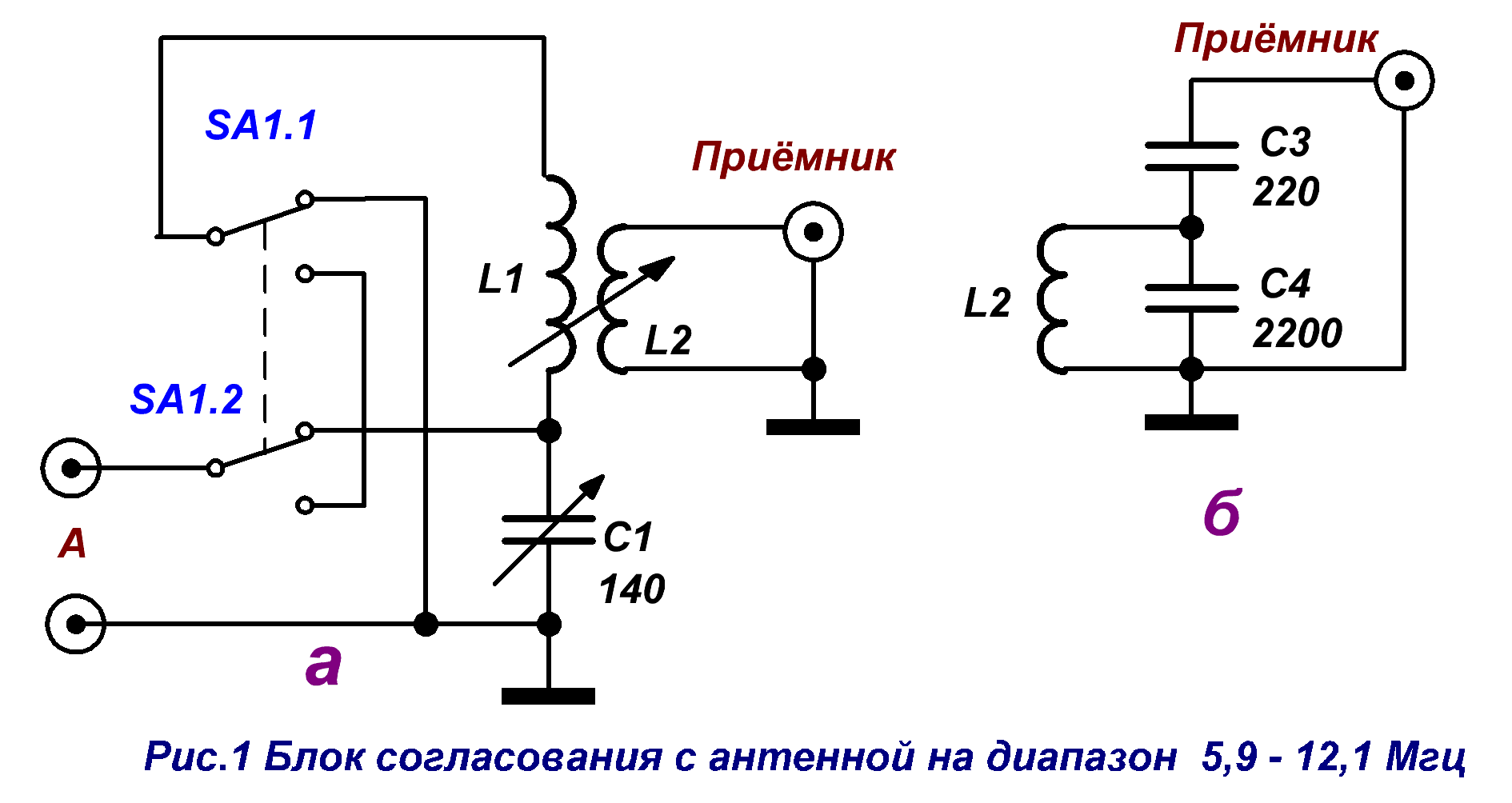 Схема блока питания польской антенны с регулировкой